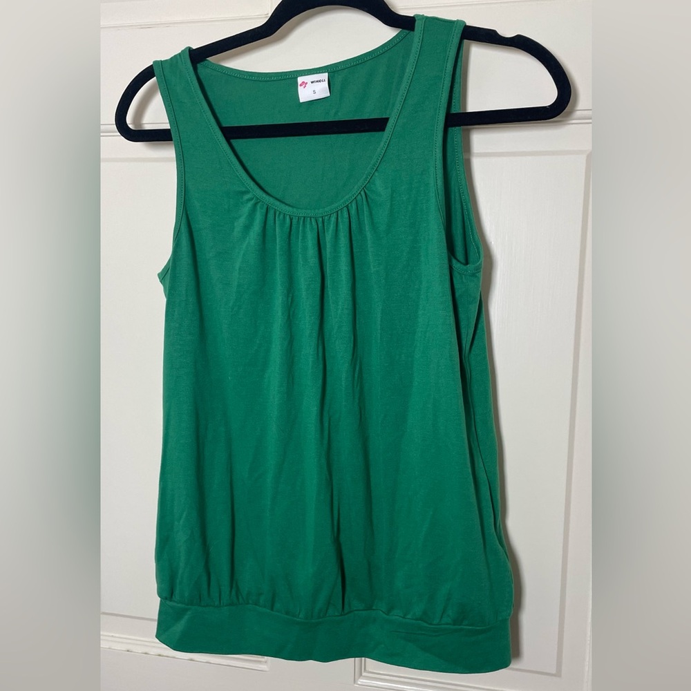 Green Sleeveless Top